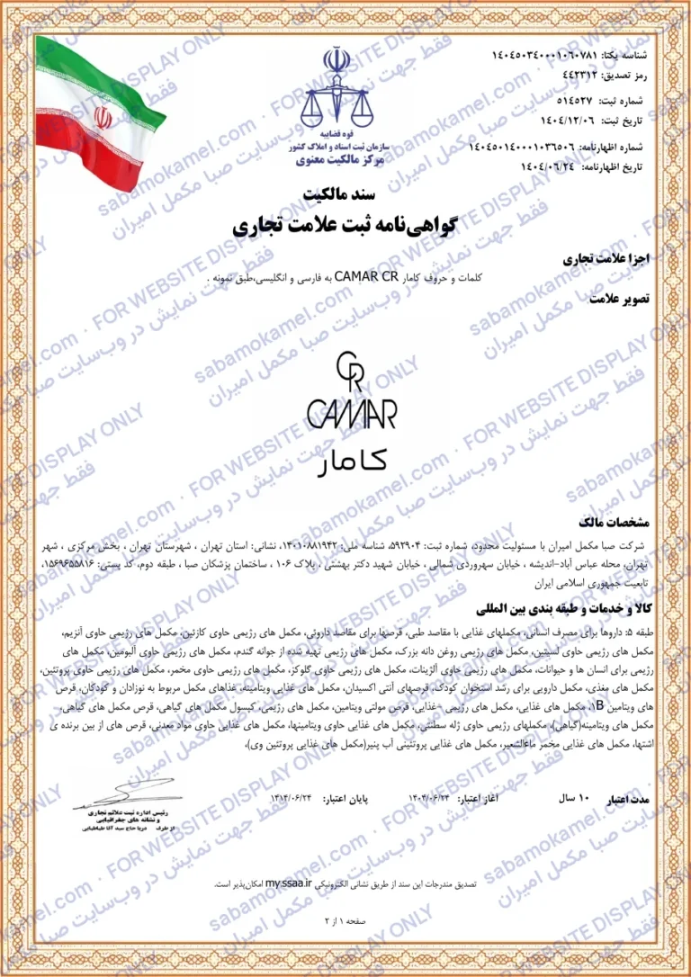 Trademark — CAMAR